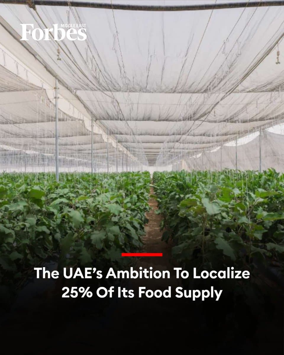 UAE targets 25 percent local food sourcing for hotels and restaurants