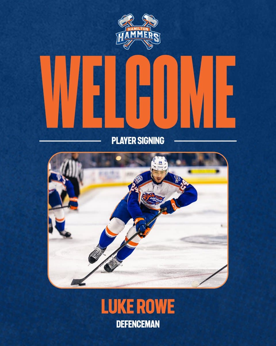 Hamilton Hammers add Luke Rowe and Cam Thiesing for AHL debut