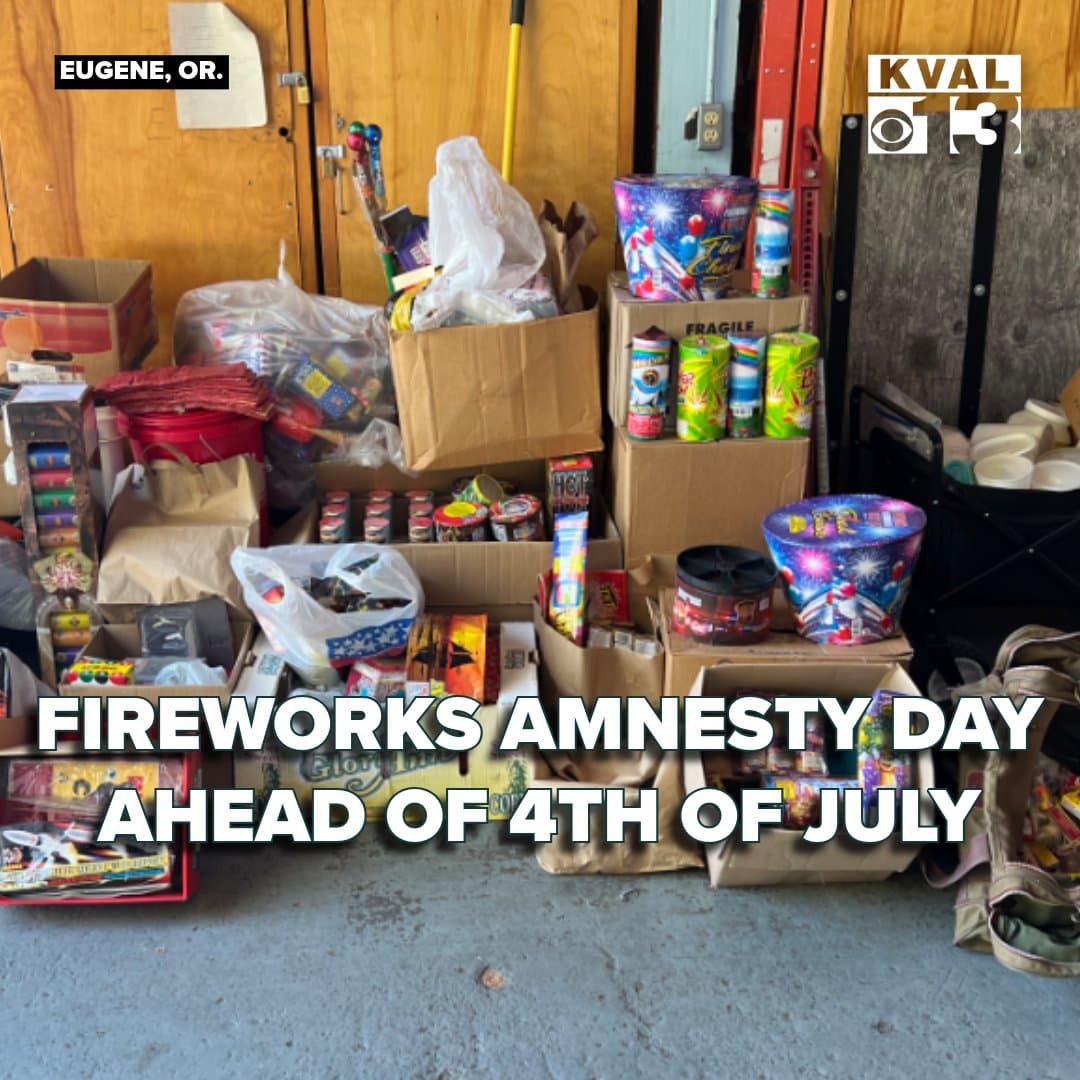 Eugene, Springfield offer fireworks amnesty before Fourth of July