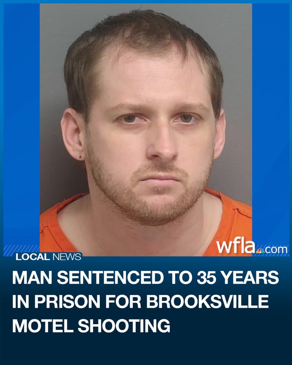 Brooksville man gets 35 years for attempted murder in motel shooting