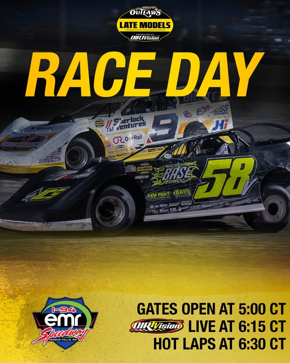 World of Outlaws Late Models race for $12,000 at Fergus Falls track