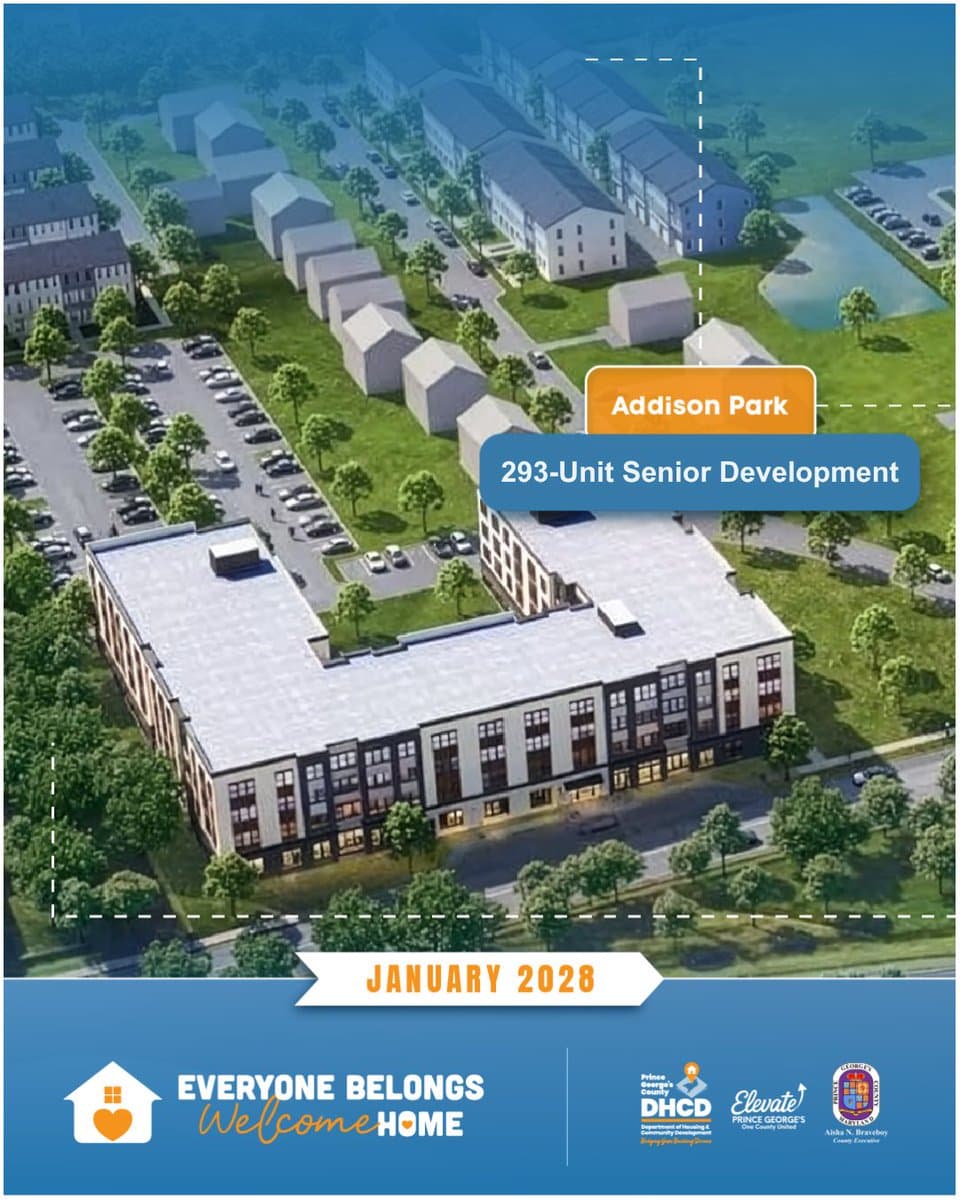 Prince George's County backs 293 affordable senior homes near Metro