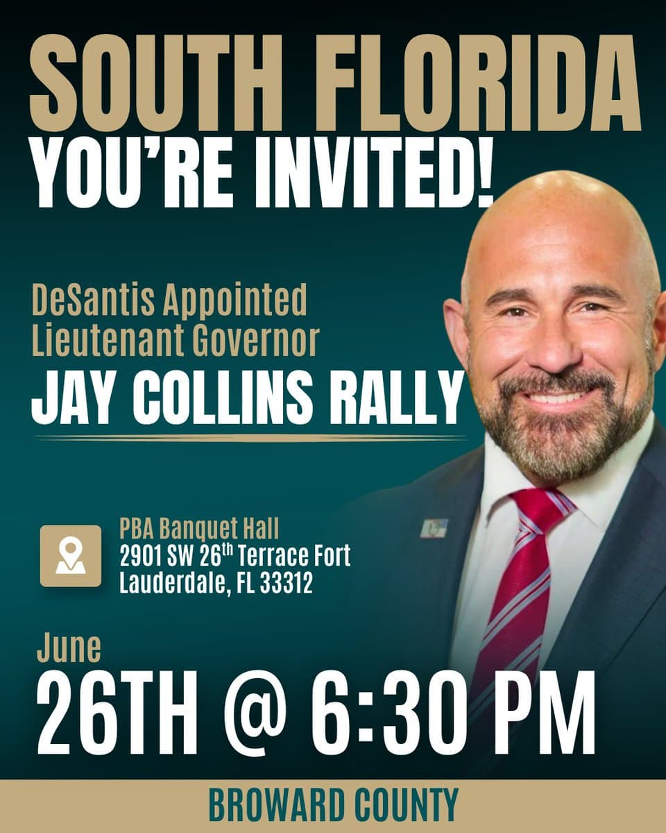 Jay Collins to make public safety announcement in Fort Lauderdale