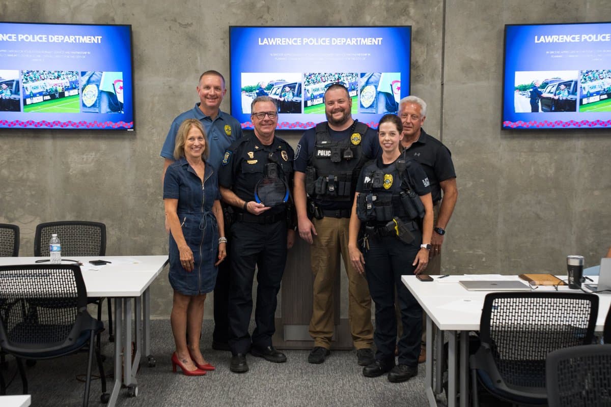 Lawrence Police Department wins Douglas County preparedness award