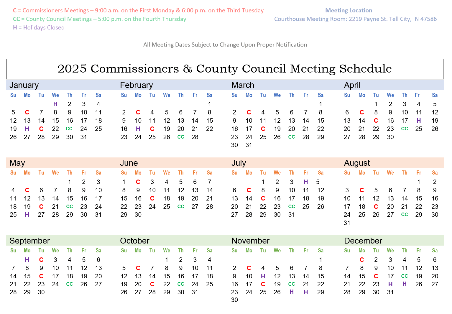 Perry County Plan Commission Meets March 31 With Public Livestream Available