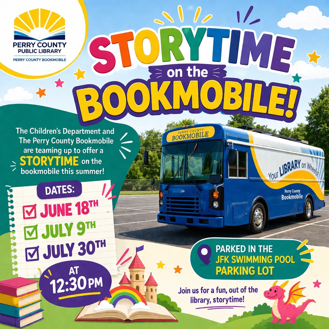 Perry County library takes storytime to the bookmobile this summer