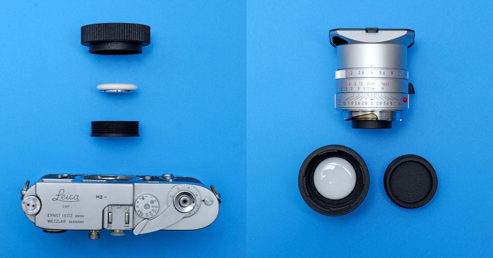 PPP Cameras hides AirTags inside Leica M body and lens caps
