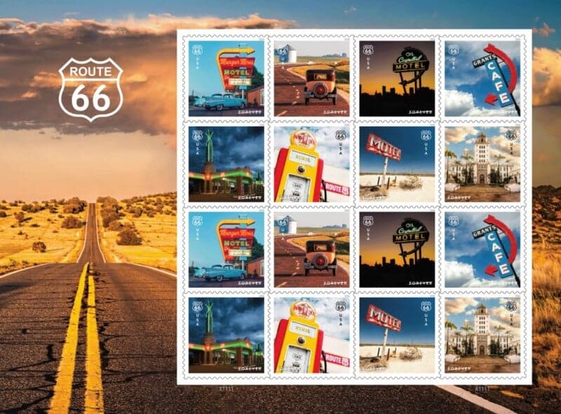 David Schwartz’s Route 66 Photos Become USPS Centennial Stamps