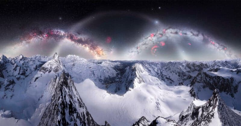 Astrophotographer Endures Minus 28 Degrees for Rare Triple Sky Alignment