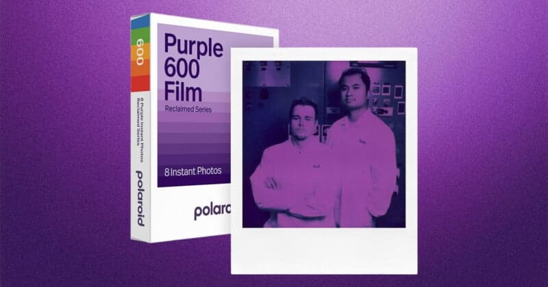 Polaroid launches reclaimed purple instant film in limited edition pack