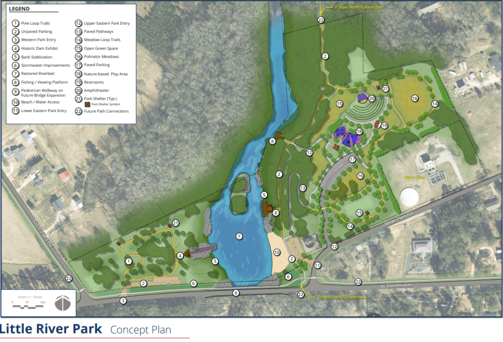 Zebulon breaks ground on $1.7M Little River Park upgrades, $500K grant