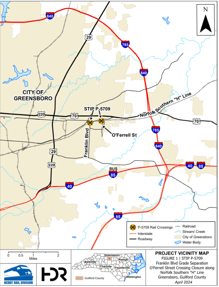Franklin Boulevard Closure and Battleground Lane Work, Paving Notices Disrupt Greensboro Commutes