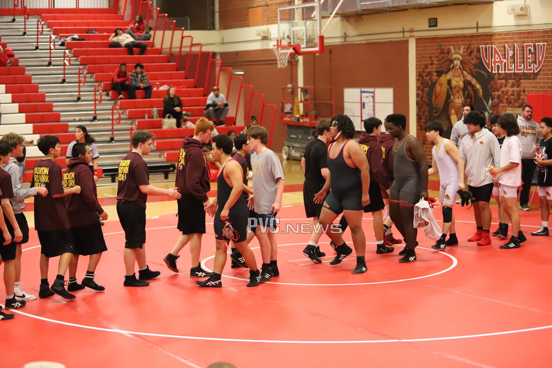 Pahrump Valley Wrestling Returns Home, Dominates Somerset Losee 98-28 on Senior Night
