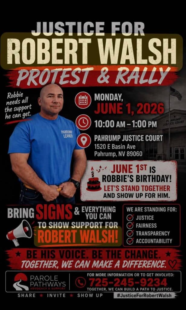 Rally planned in Pahrump for Robert Walsh case review