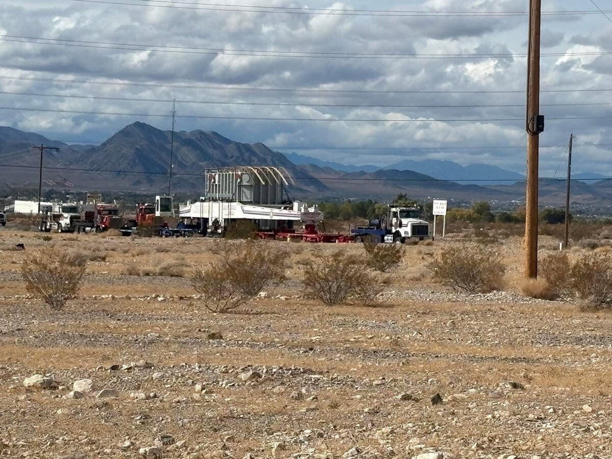 Major Transmission Work Causes Oversized Loads Through Spring Mountains