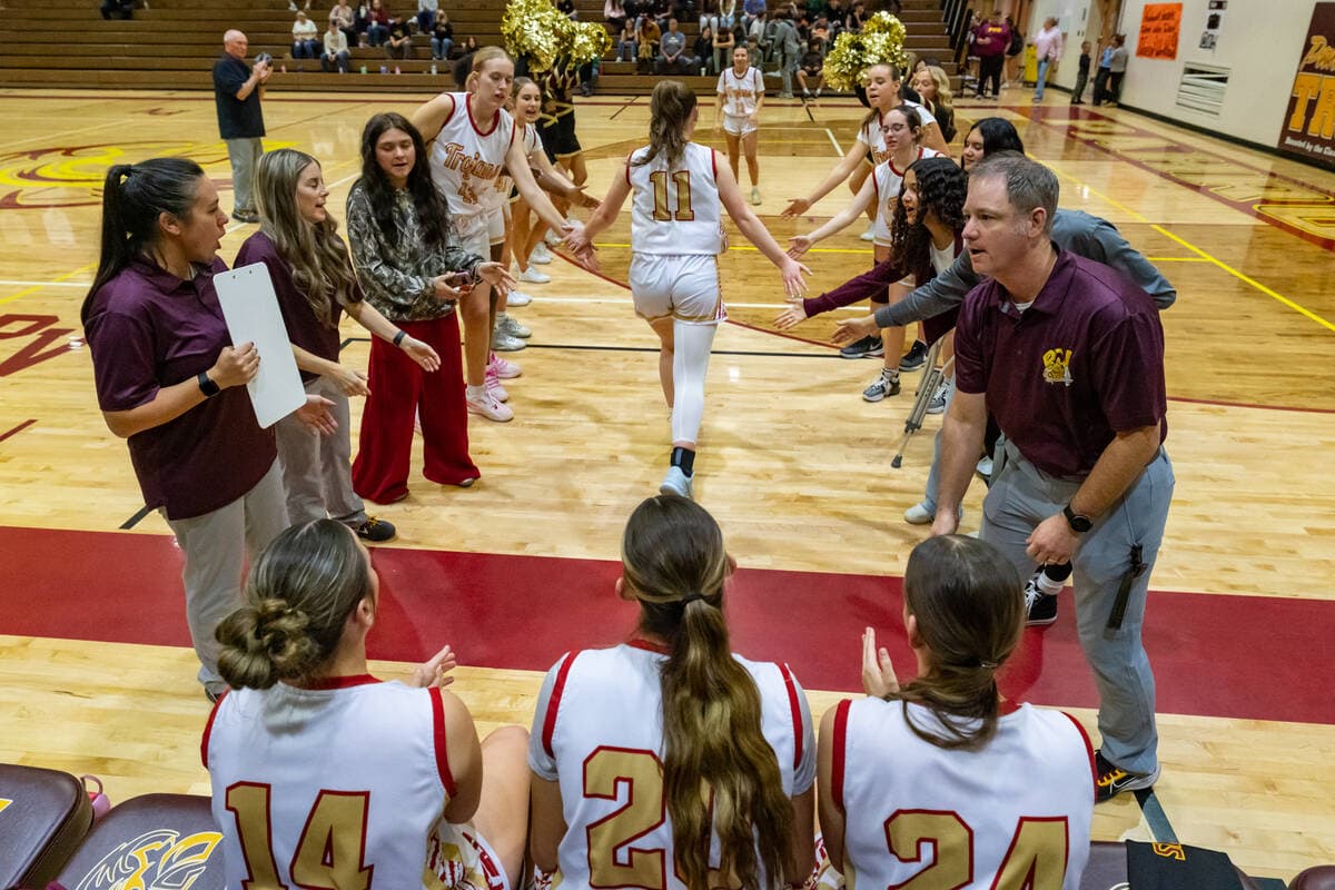 Pahrump Valley's Saldana Drops 28, Spurs Trojans' Seventh Straight Win