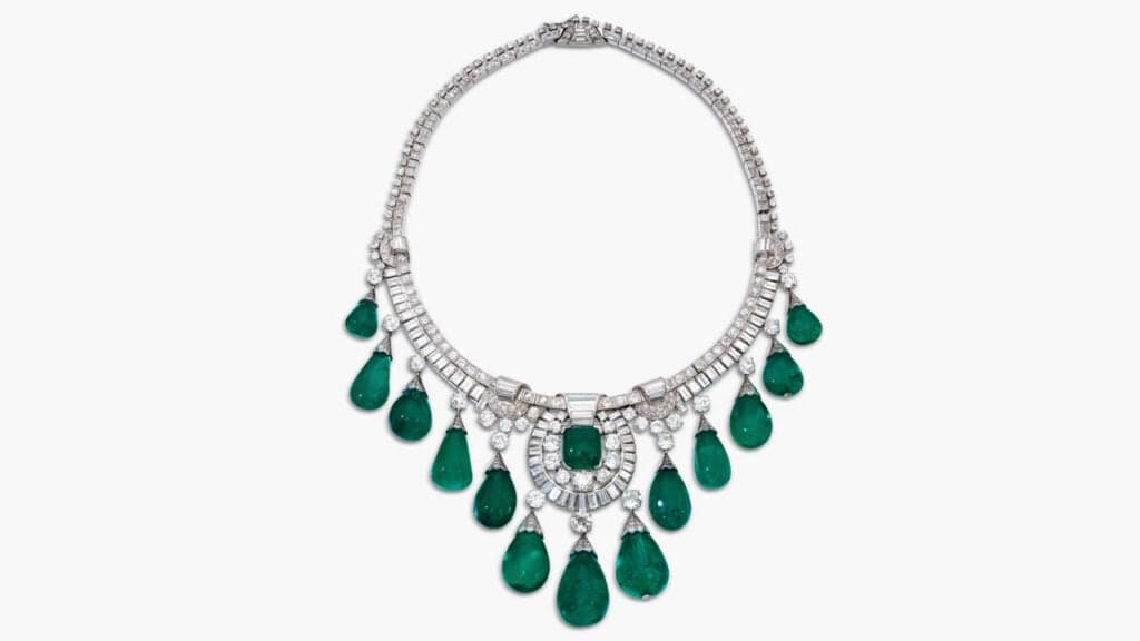 Sotheby’s Geneva sale to feature rare blue diamond, giant sapphire, emerald necklace