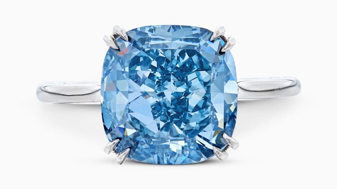 Sotheby’s Geneva to Offer Rare 6.03-Carat Fancy Vivid Blue Diamond Ring