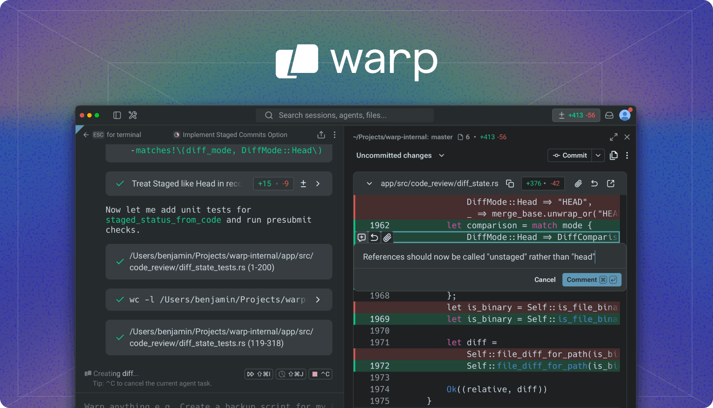 Warp opens Rust terminal source code, adds AI agents and cloud orchestration