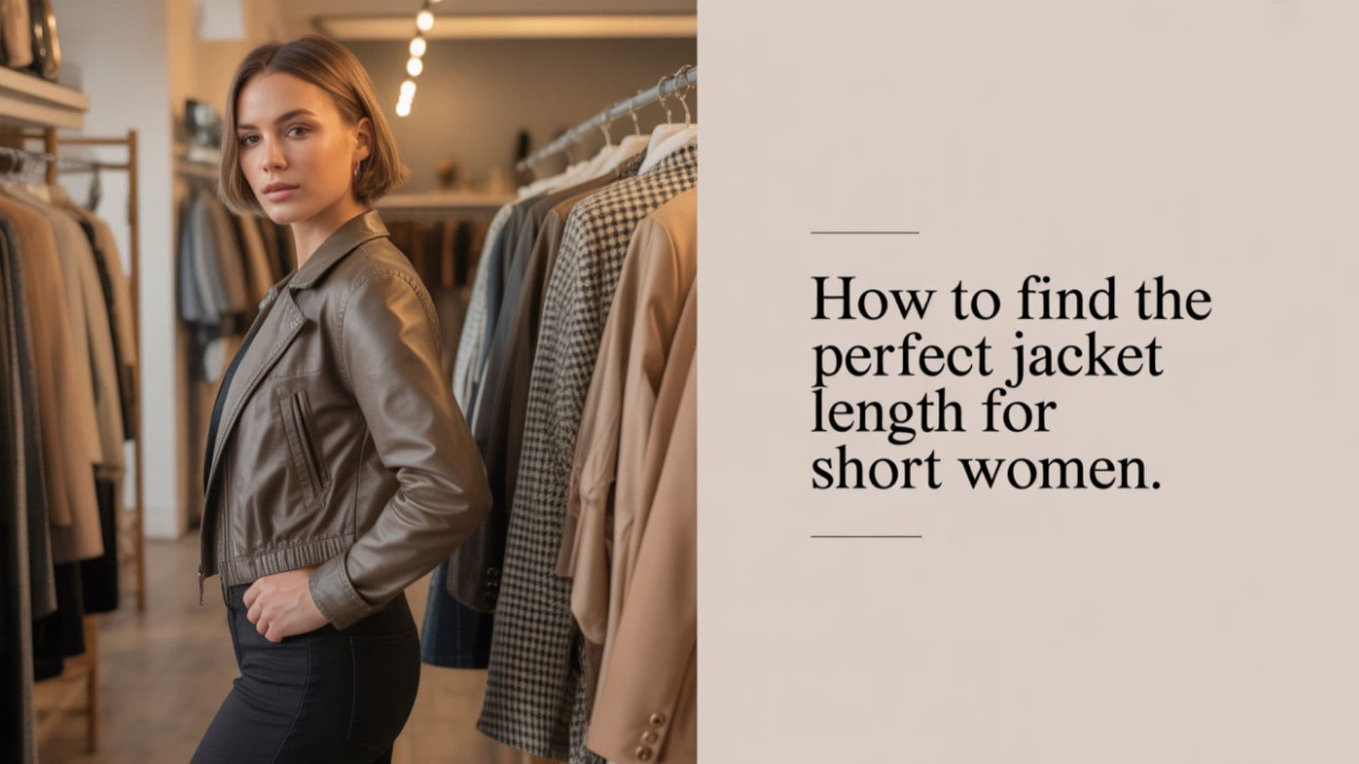 Petite Women's Guide to Finding the Perfect Jacket Length for Every Style