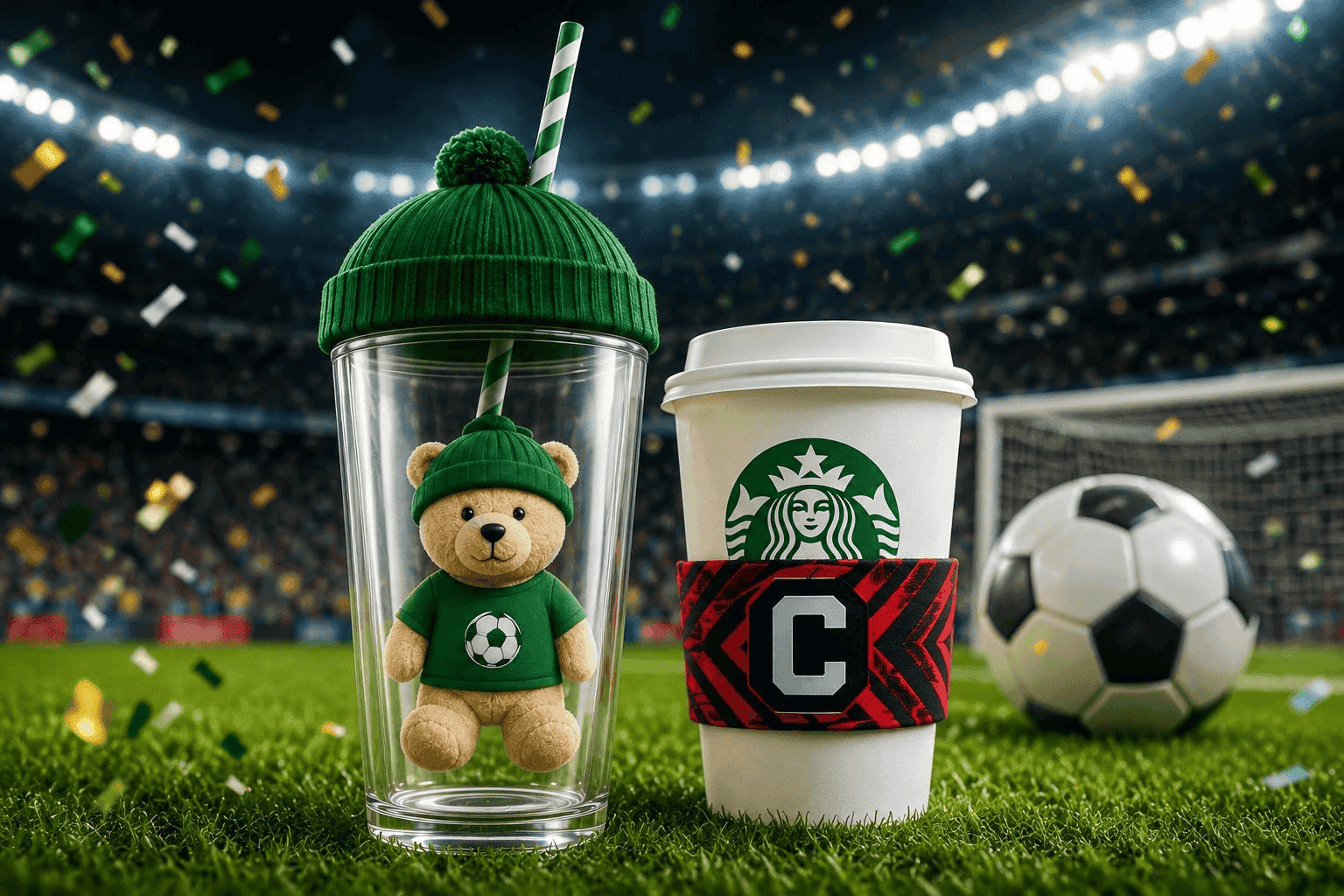 Starbucks brings back Bearista Cup with soccer-themed fan giveaways