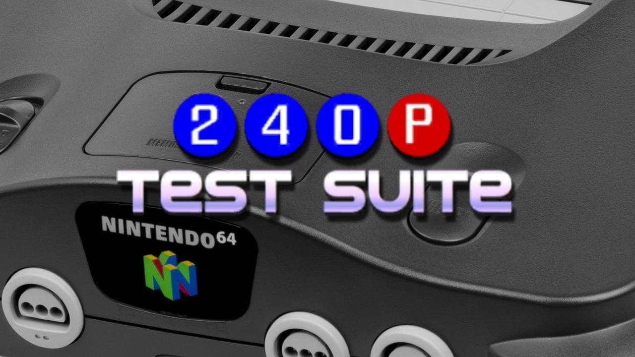 240p Test Suite gets official Nintendo 64 release for calibration testing
