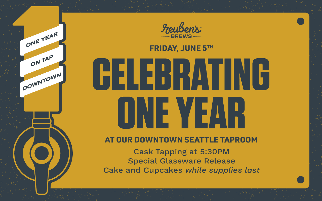 Reuben’s Brews downtown Seattle taproom marks first anniversary success