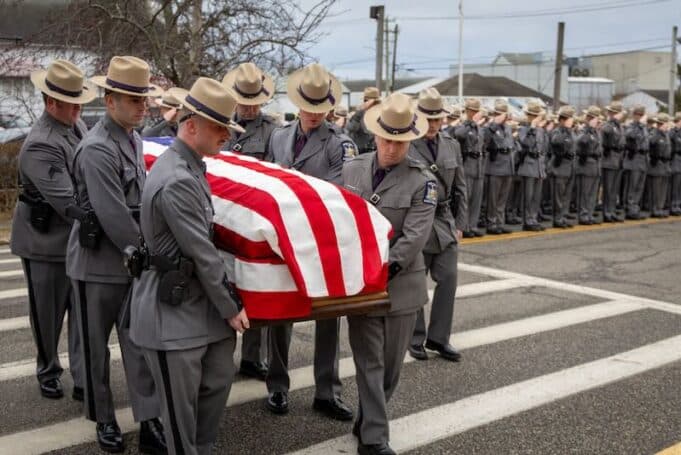 More than 100 troopers honor Riverhead sergeant who died from 9/11-related illness