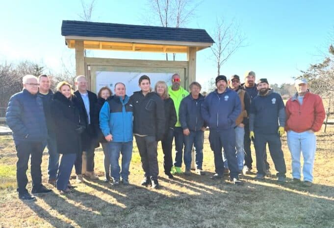 Wading River Eagle Scout Installs Information Kiosk at Baiting Hollow Preserve