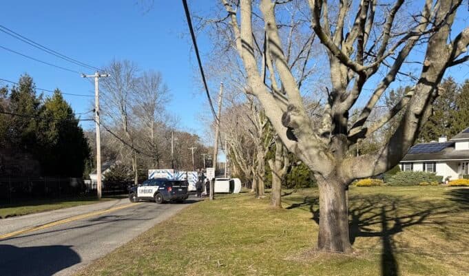 Woman, Child Hurt After Single-Car Overturn on Middle Road in Riverhead