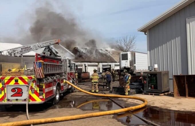 Historic Wells Farm Barn Burns in Riverhead, Second Fire in Six Months