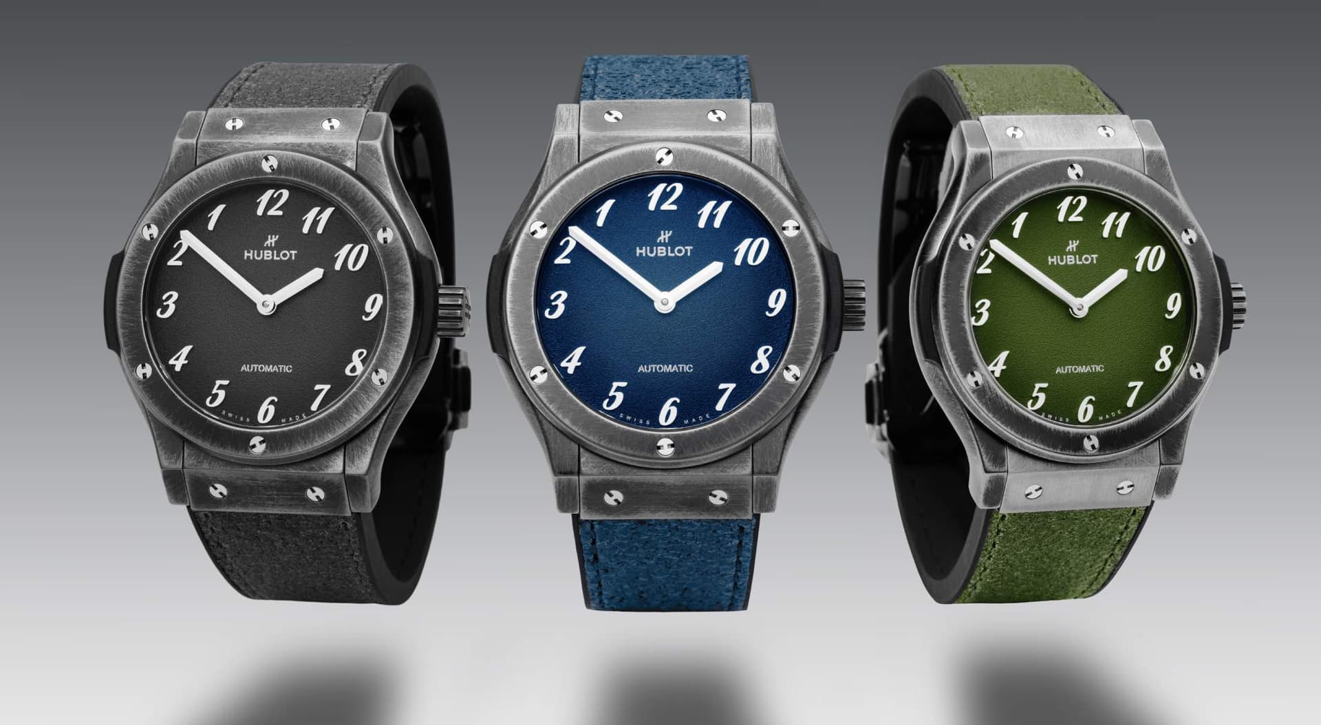 Hublot and The Hour Glass launch rare Retroverse watches in aged titanium