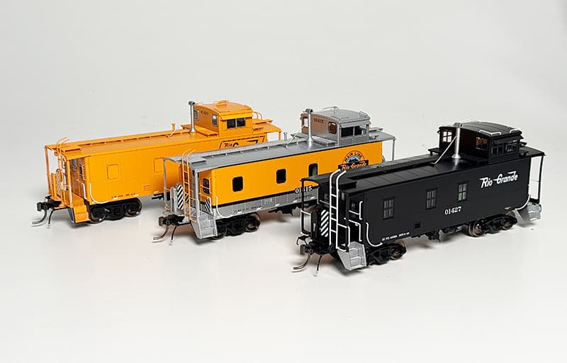 Rapido Trains Delivers Detailed D&RGW Steel-Riveted End-Cupola Cabooses in HO