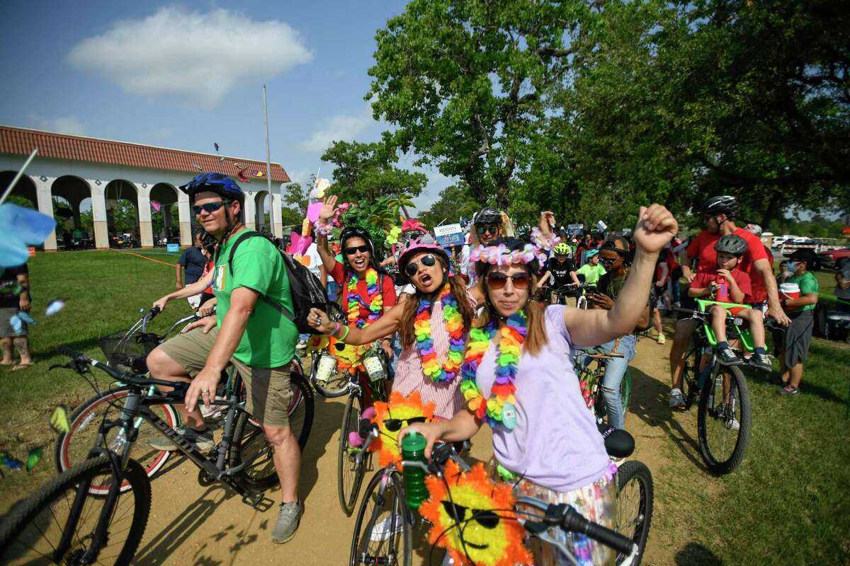 Houston's 5th Annual Art Bike Parade Rolls Through City With Students, Artists