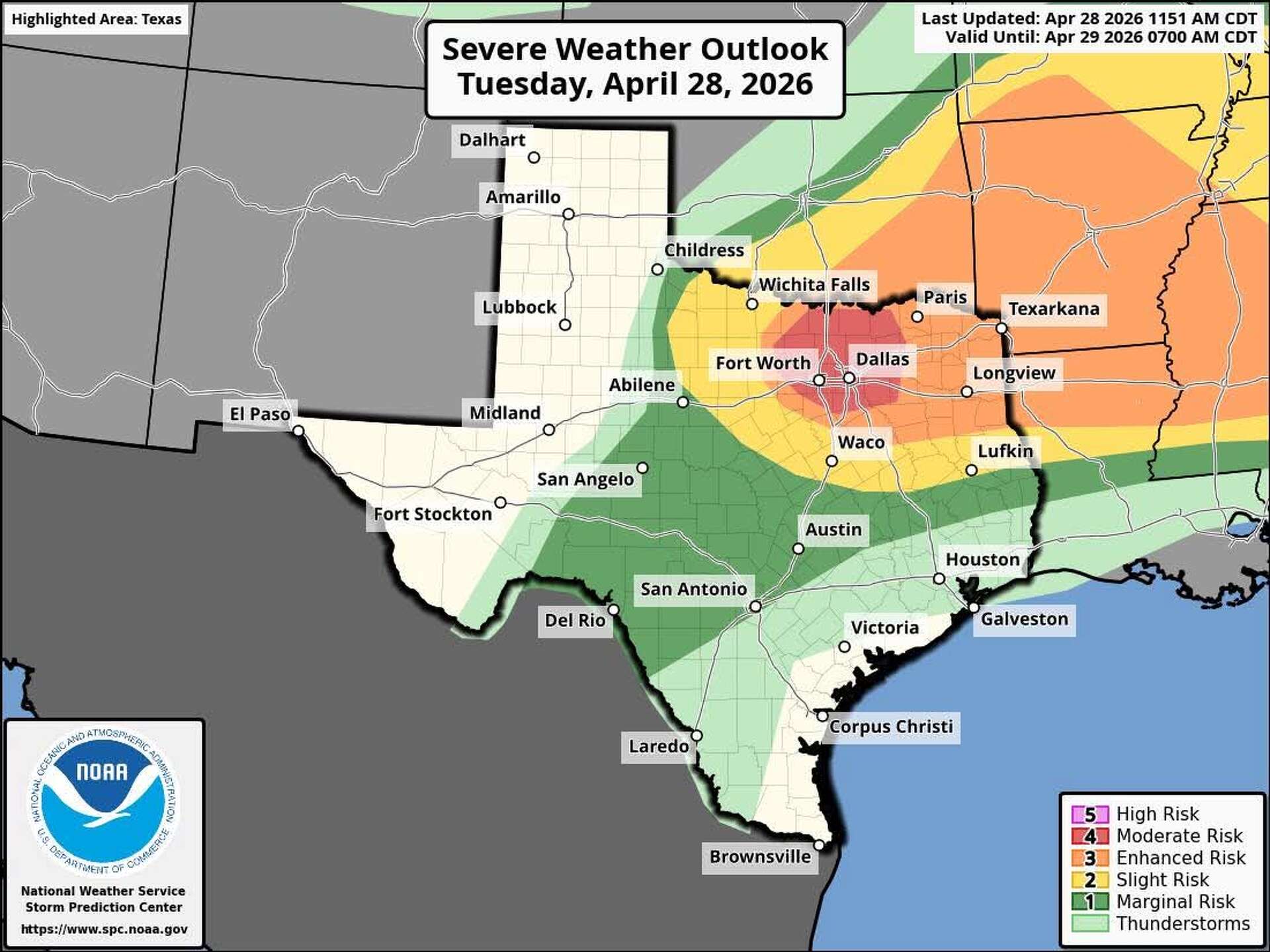 Sixth Day of Severe Storms Threatens Central U.S. Flooding, Hail