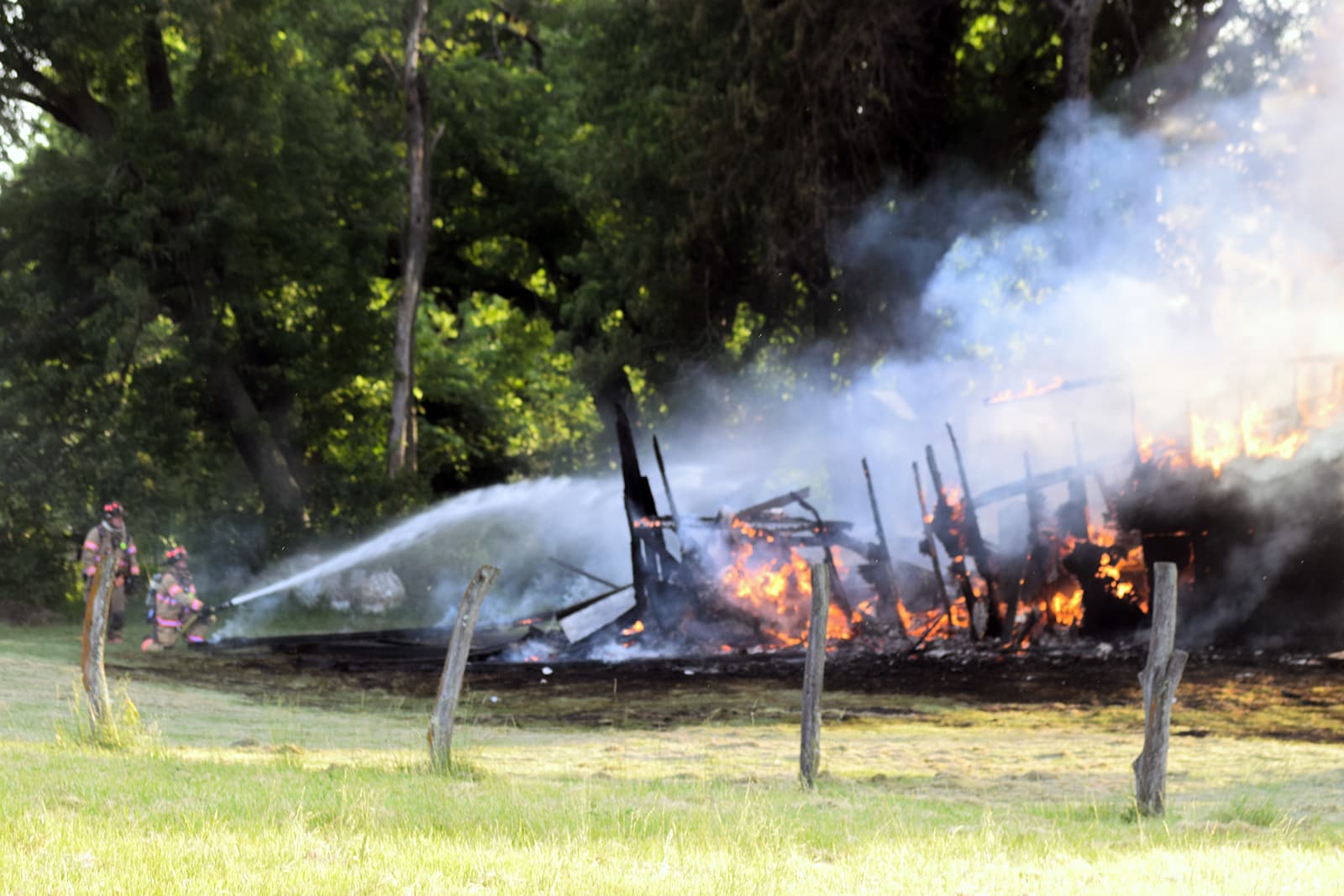 No injuries as rural Jacksonville house burns to the ground