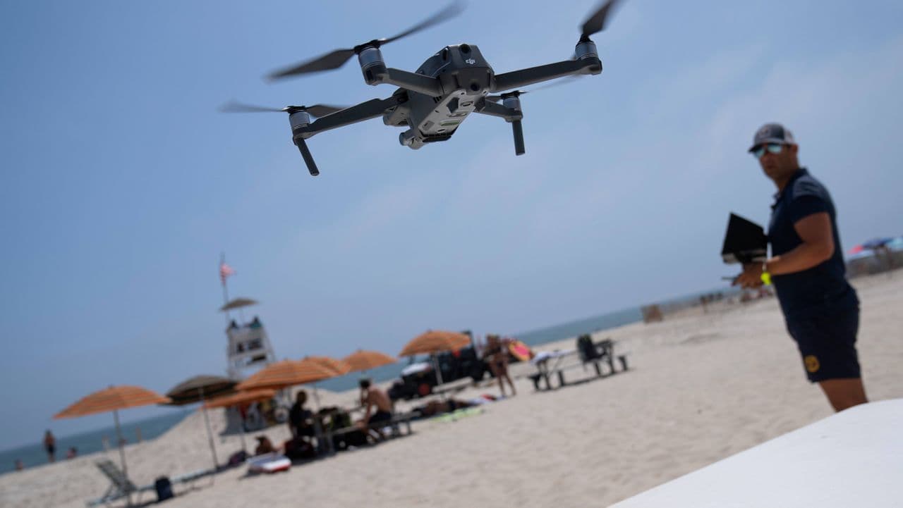 Drones boost shark spotting off Suffolk County beaches this summer