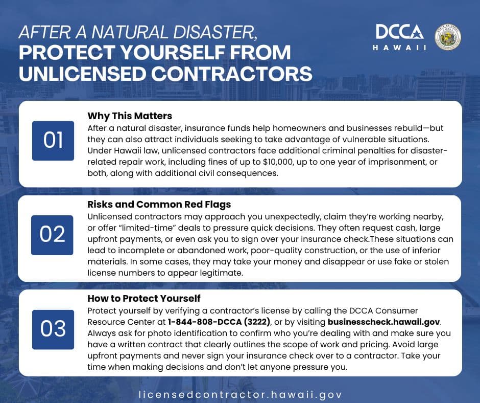 Building Industry Association warns Kona flood victims to vet contractors carefully