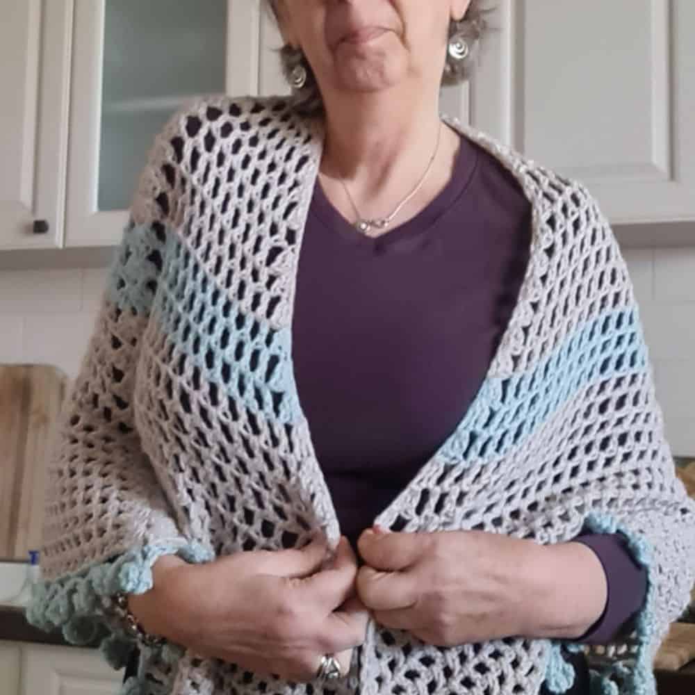 Fix Stiff Crochet Wraps With Better Hook Sizes, Yarn, and Blocking