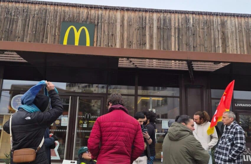 Rally in Toulouse Supports Striking McDonald’s Workers at Les Minimes