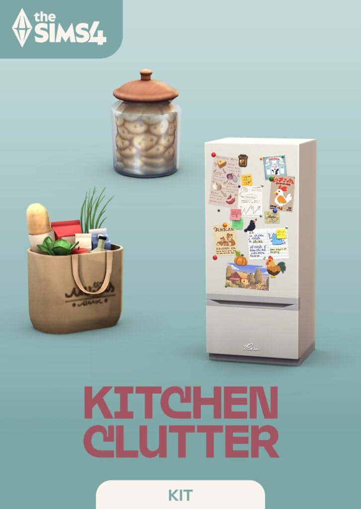 SNOOTYSIMS previews Aurelia Kitchen Collection for Sims 4 clutter lovers