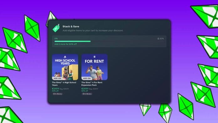 EA App replaces The Sims 4 bundles with Stack & Save discounts
