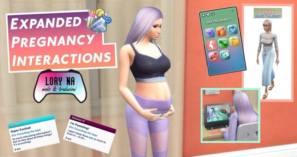 The Sims 4 pregnancy mod adds emotional reactions and news-sharing