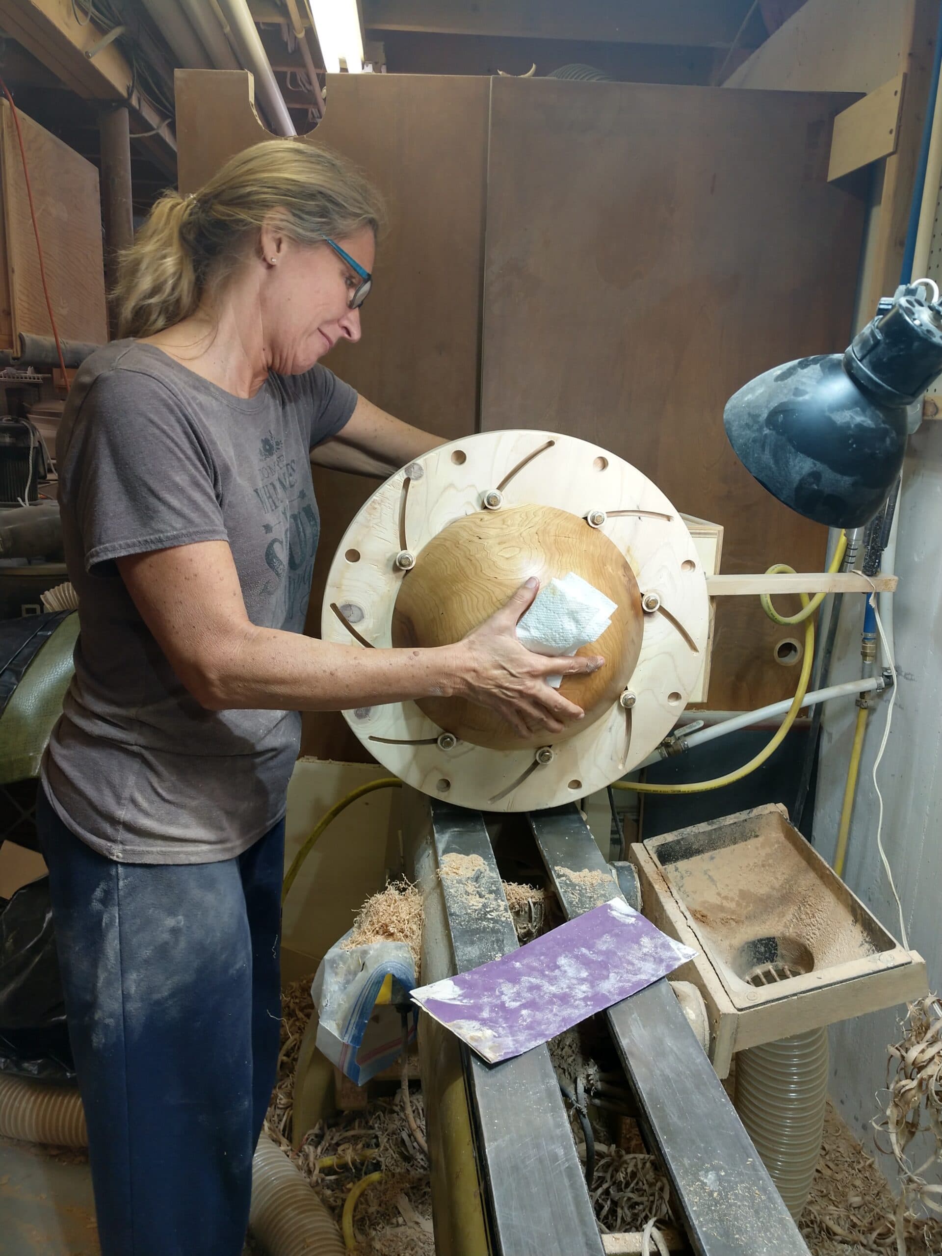 Annie Ogg and Joy Cowan Teach Woodturning for Eggs and Spring Critters