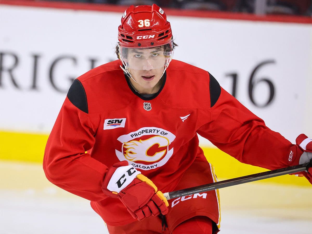 Aydar Suniev’s second-half surge earns more Flames call-ups