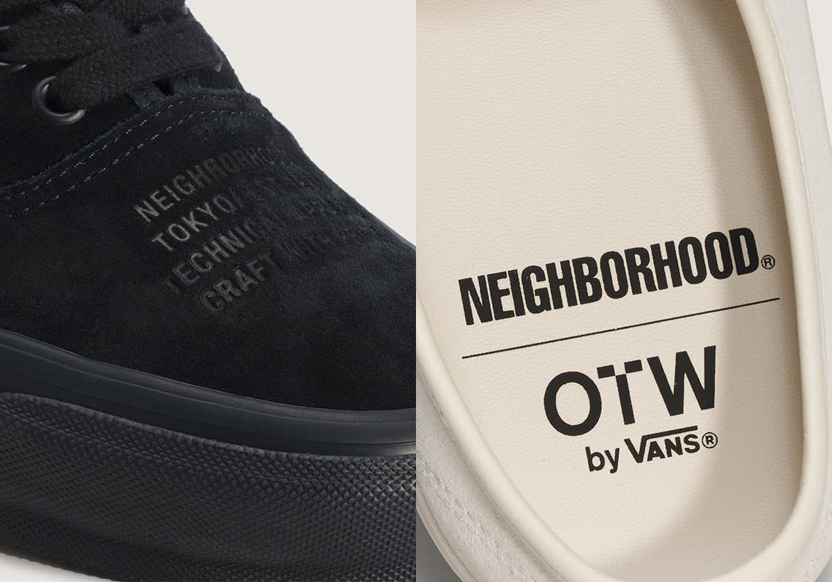 NEIGHBORHOOD brings monochrome craft codes to Vans Authentics