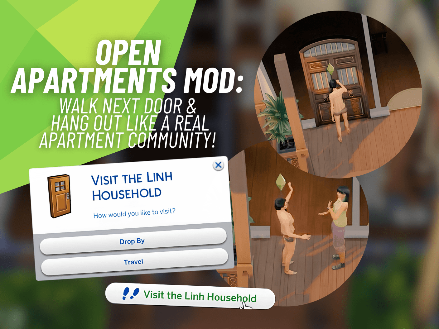 Open Apartments Mod makes The Sims 4 neighbors truly visitable