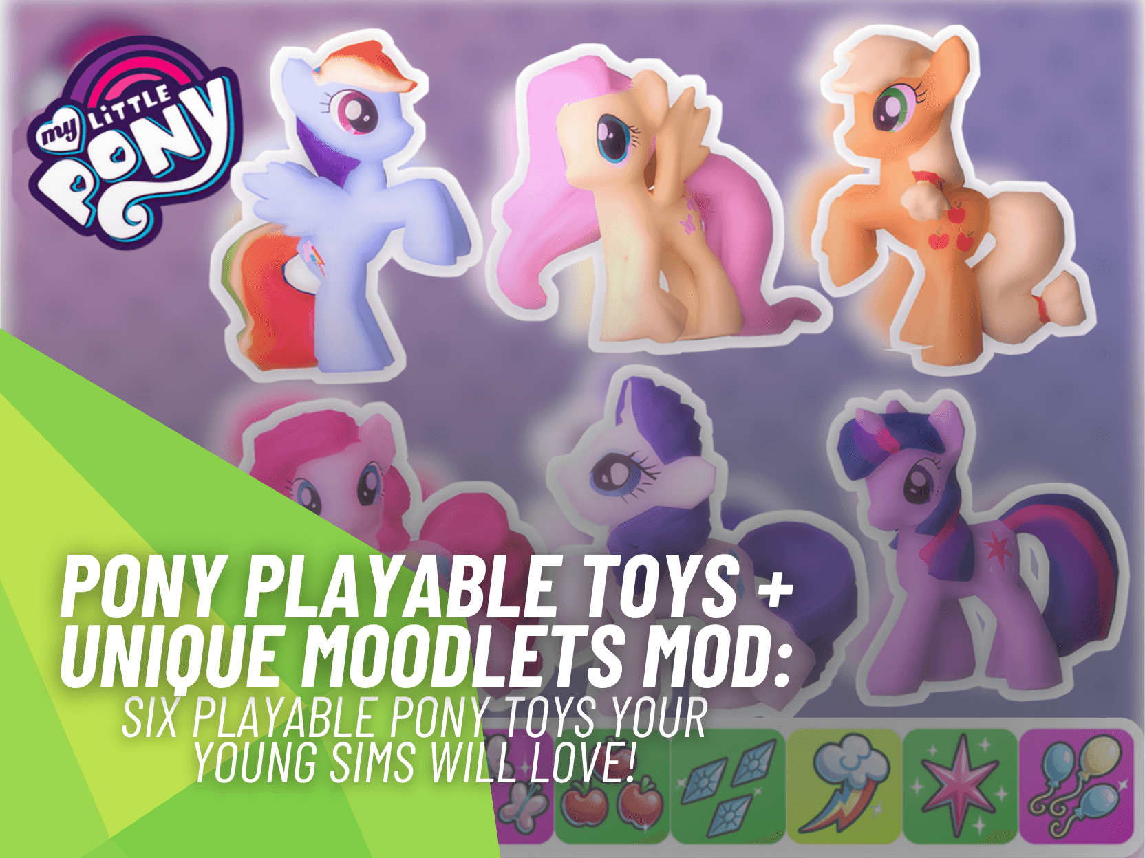 Pony toys mod adds unique moodlets to The Sims 4 playrooms