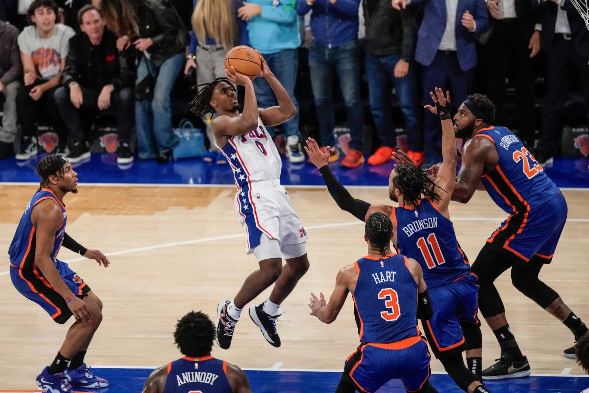 Tyrese Maxey leads Sixers as Knicks seek 2-0 series lead