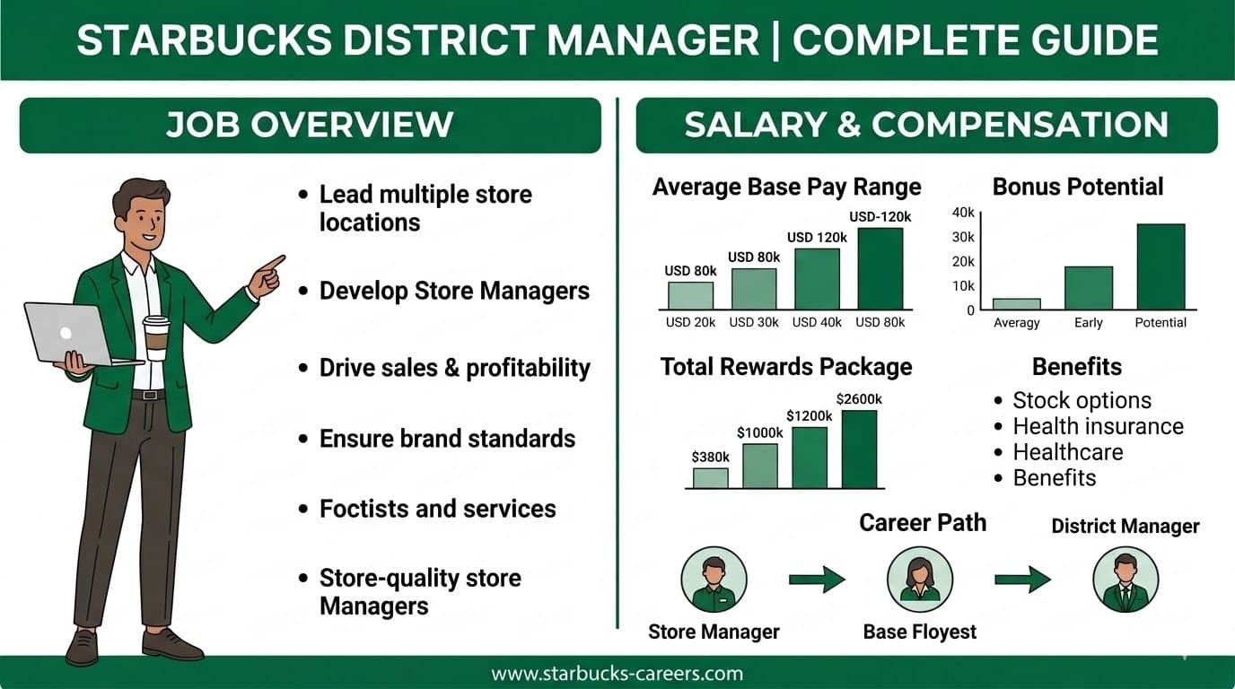 Starbucks maps a clear store-side career ladder from barista to district manager